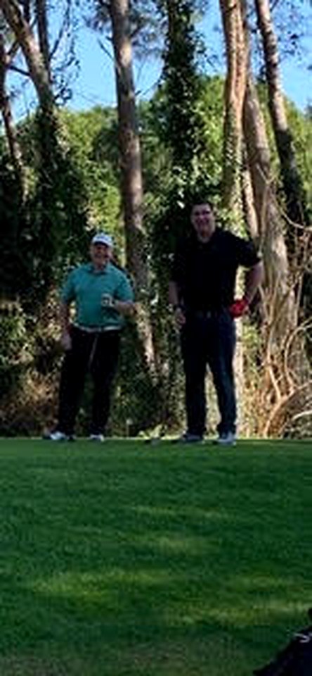 Waiting on the tee