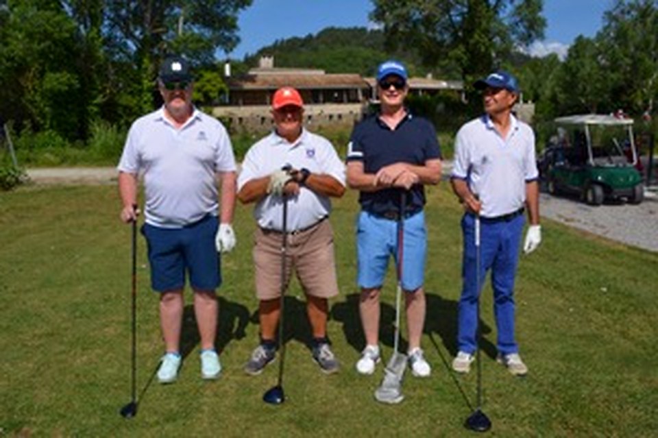 A fourball on the fairway